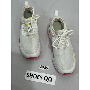 Womans Puma Soft Foam 373983-01 Size 7.5 White Pink Lace Up Sneakers